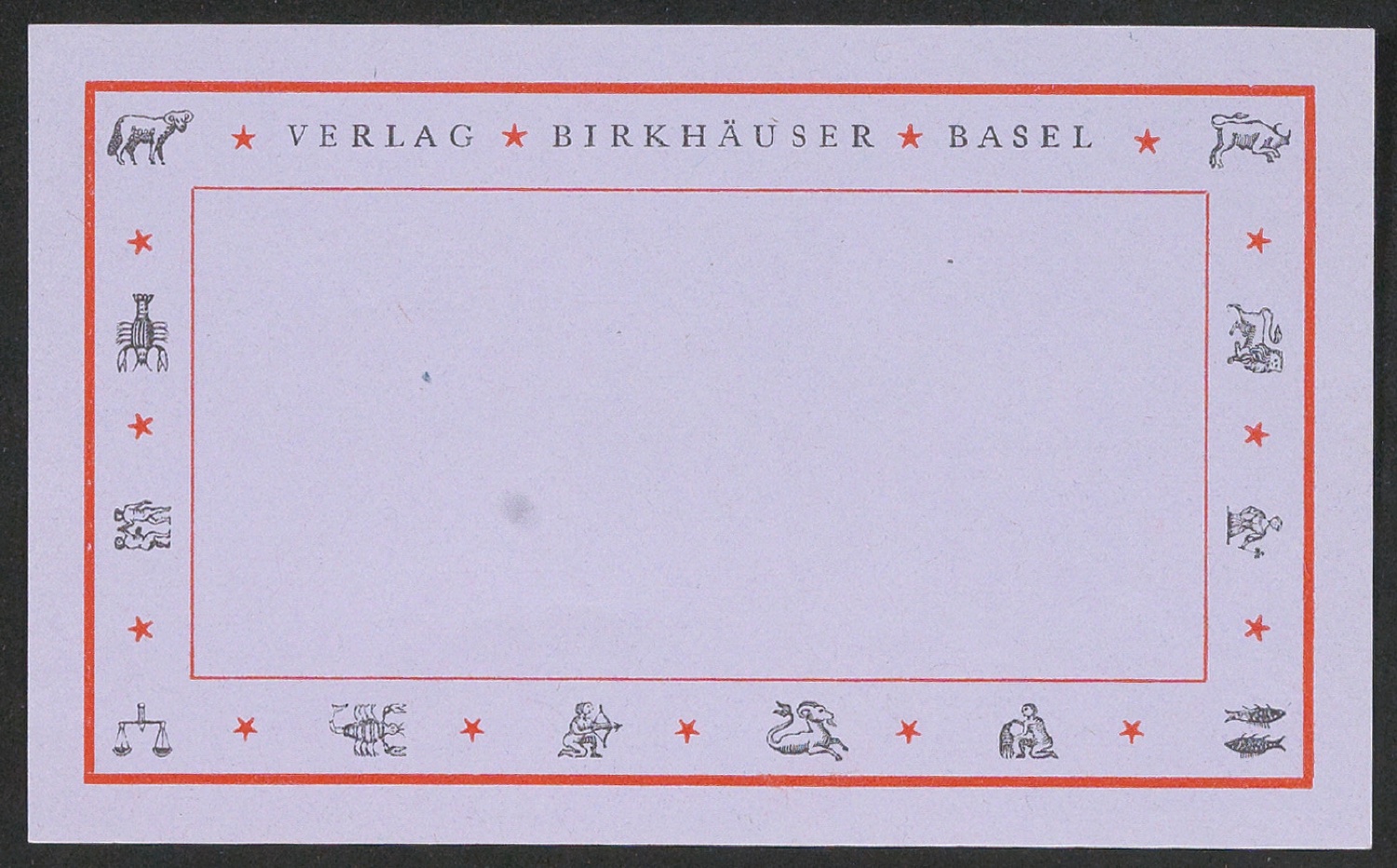 Empfehlungskarte für den Verlag Birkhäuser — Blatt 5