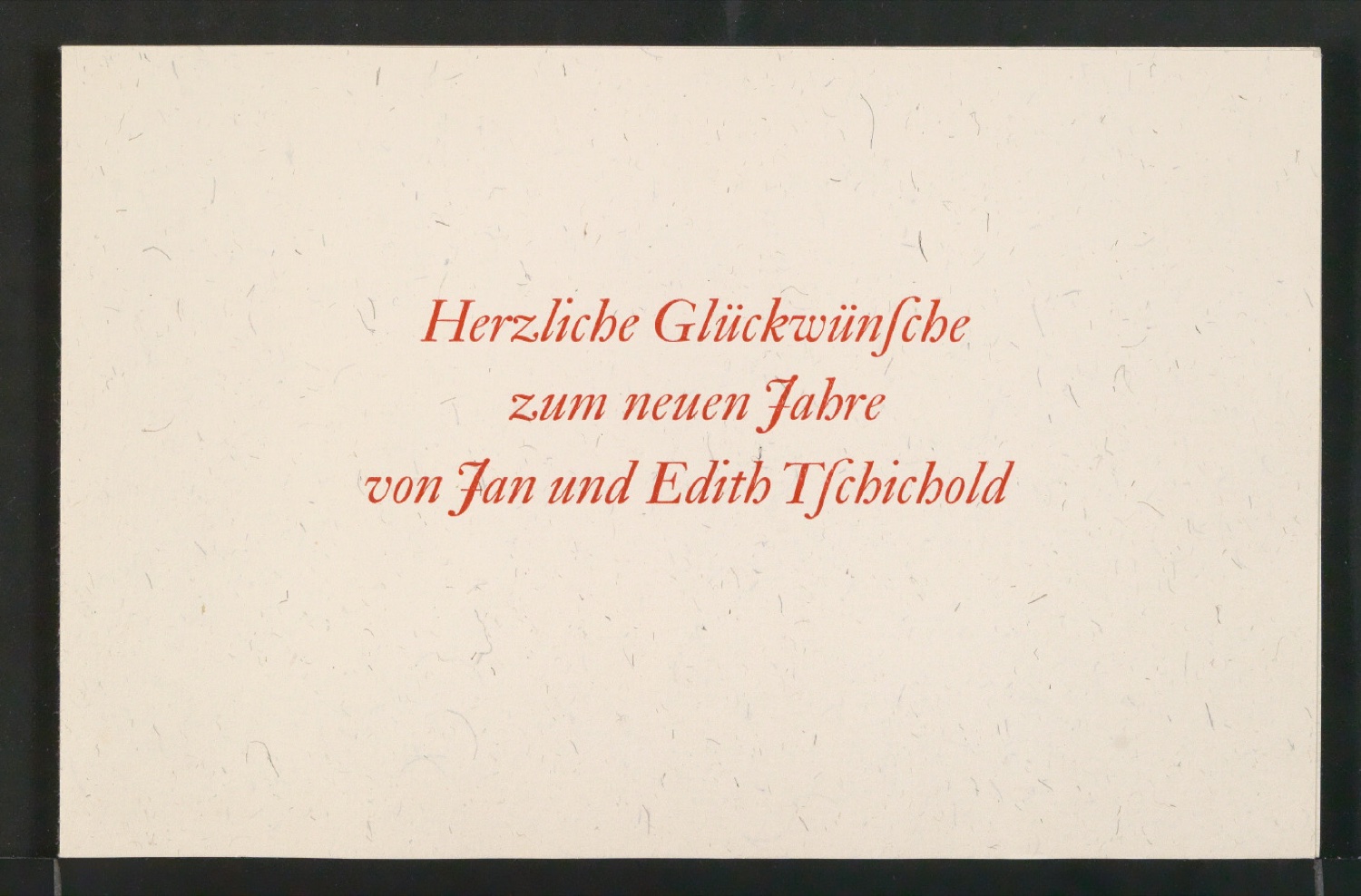Probedrucke von Neujahrswunsch Herzliche Glückwünsche zum neuen Jahre von Jan und Edith Tschichold — Blatt 4