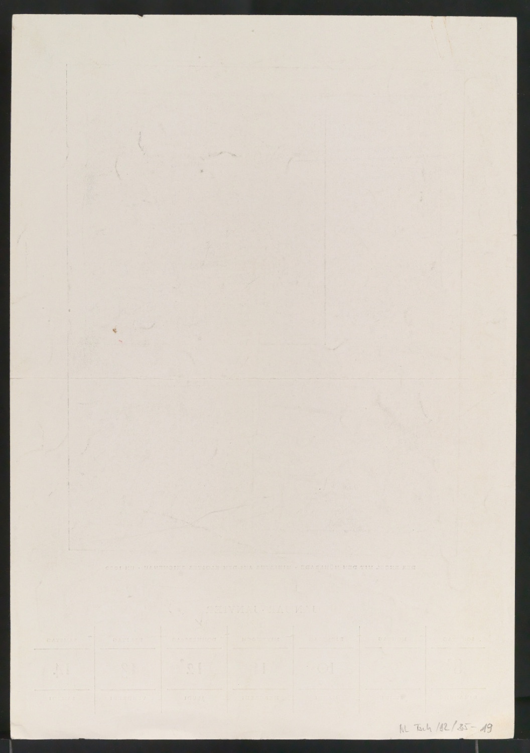 Korrekturfahne eines Kalenderblattes von Kunstkalender des Holbein Verlages — Blatt 2