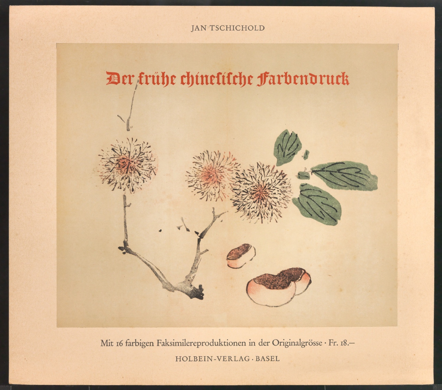 Probedruck für den Schuber von Der frühe chinesische Farbendruck — Blatt 3