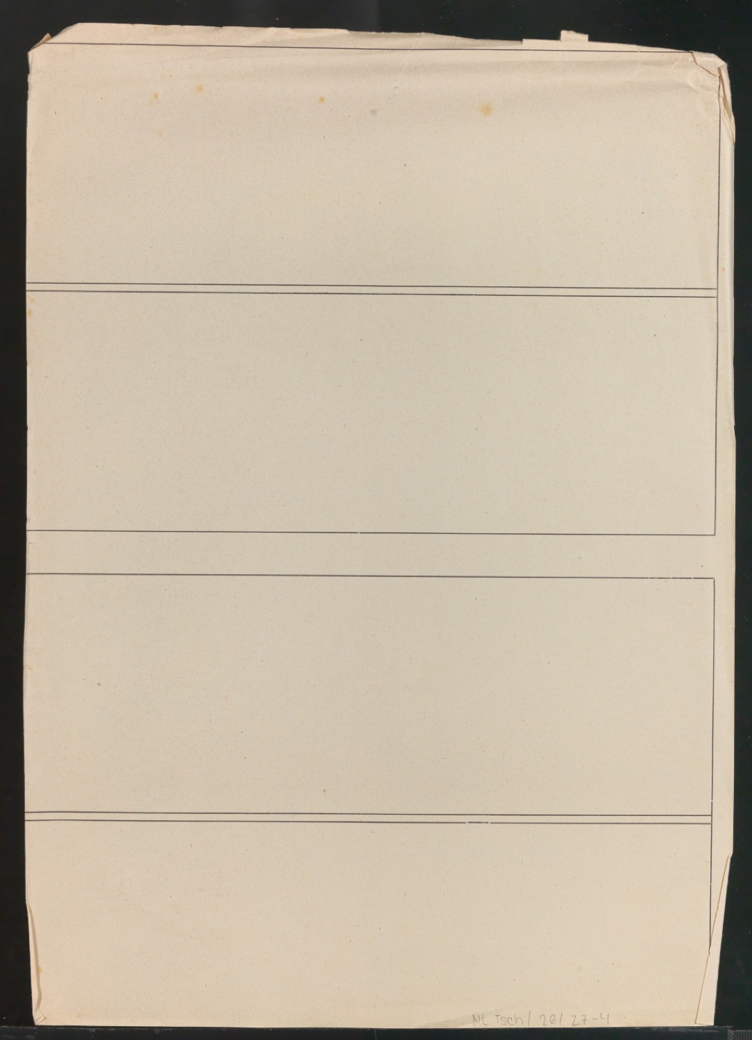 Entwurfsskizze für ein Titelblatt von Von klassischer Typographie und von der Kunst des Buches — Blatt 2