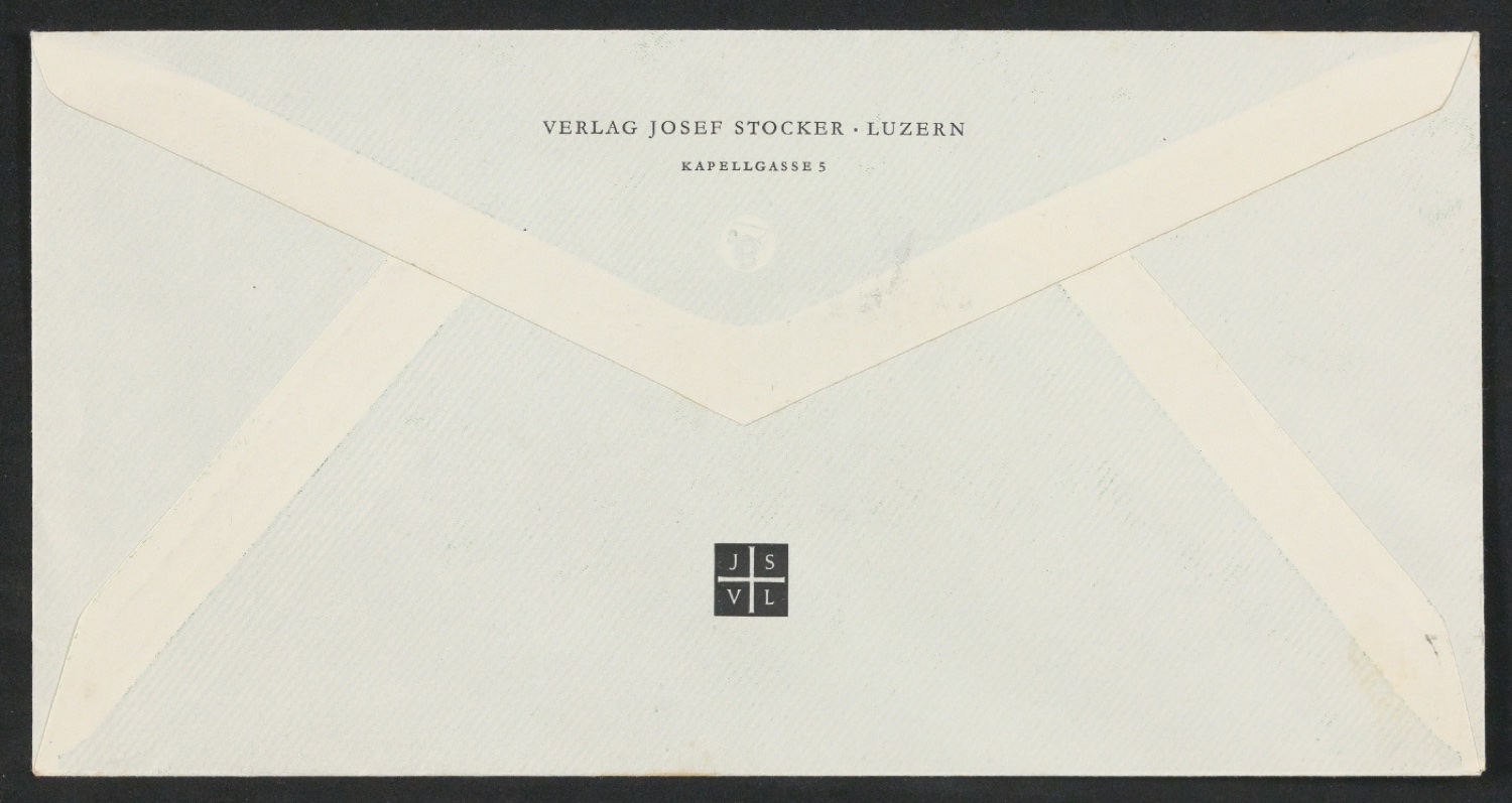 Geschäftdrucksachen mit Firmenzeichen für Verlag Josef Stocker — Blatt 8