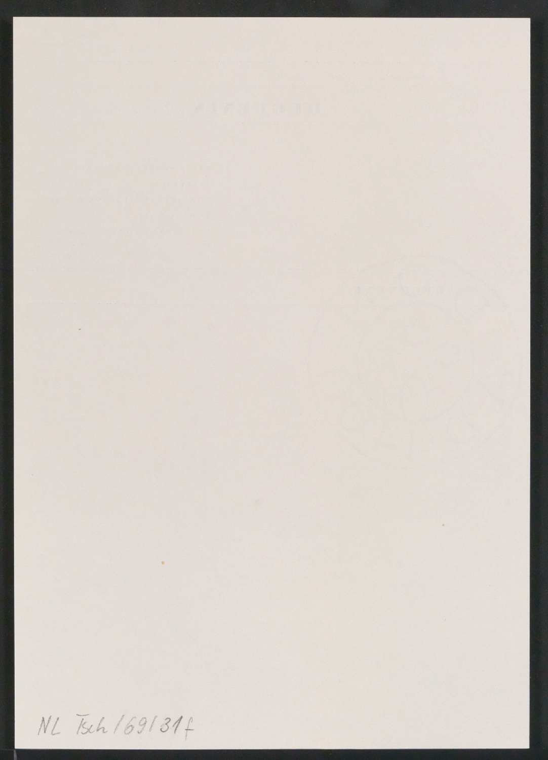 Briefbogen für Huguenin & Cie Confiserie — Blatt 13
