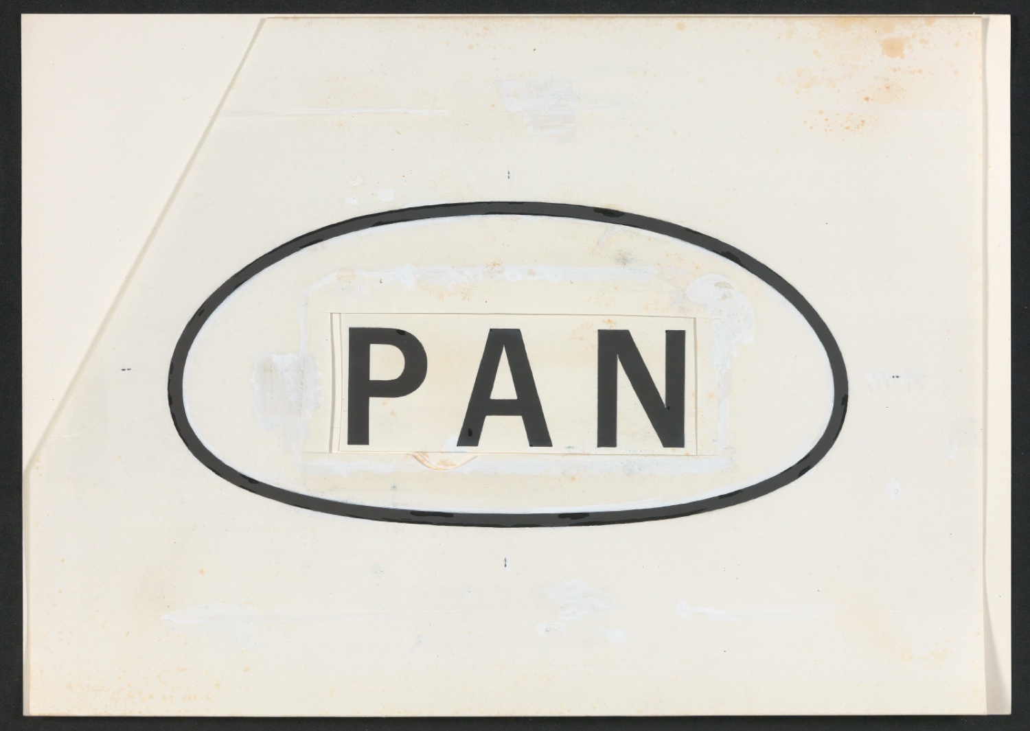 Klebeentwürfe und Fotokopie für ein Firmenzeichen PAN — Blatt 5