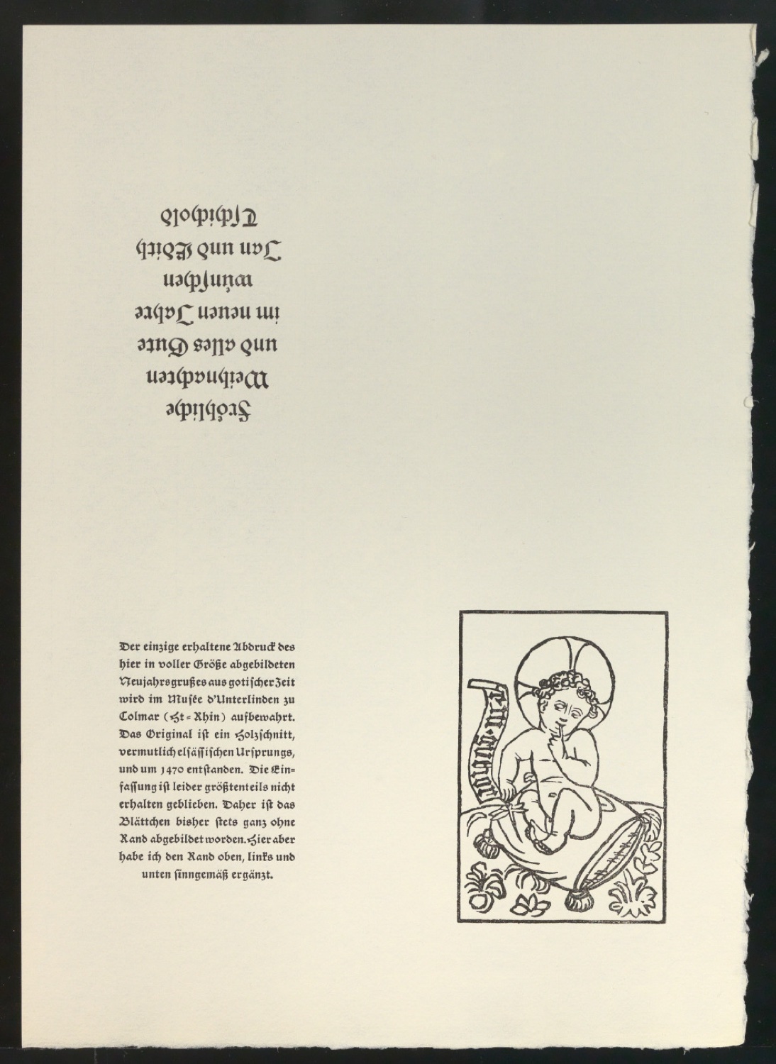 Entwürfe und Probedrucke von Neujahrswunsch gutior — Blatt 1