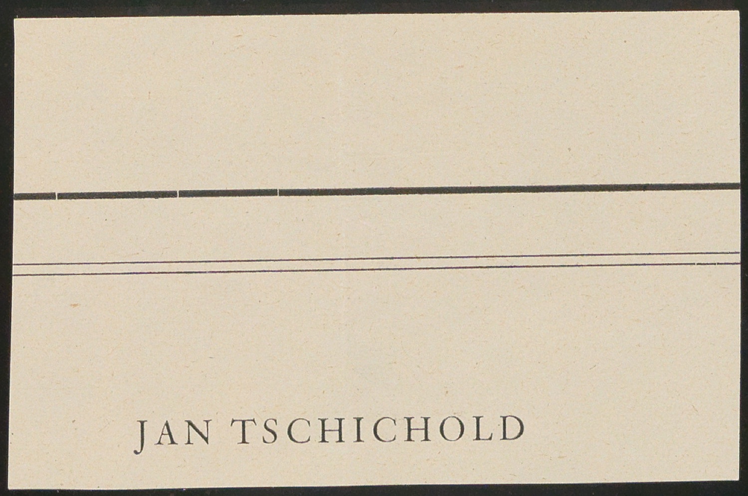 Briefumschlag mit Schriftproben für die Gestaltung von Geschichte der Schrift in Bildern, 1. Auflage — Blatt 1