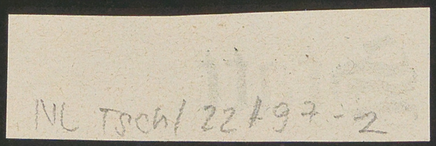 Briefumschlag mit Schriftproben für die Gestaltung von Geschichte der Schrift in Bildern, 1. Auflage — Blatt 4