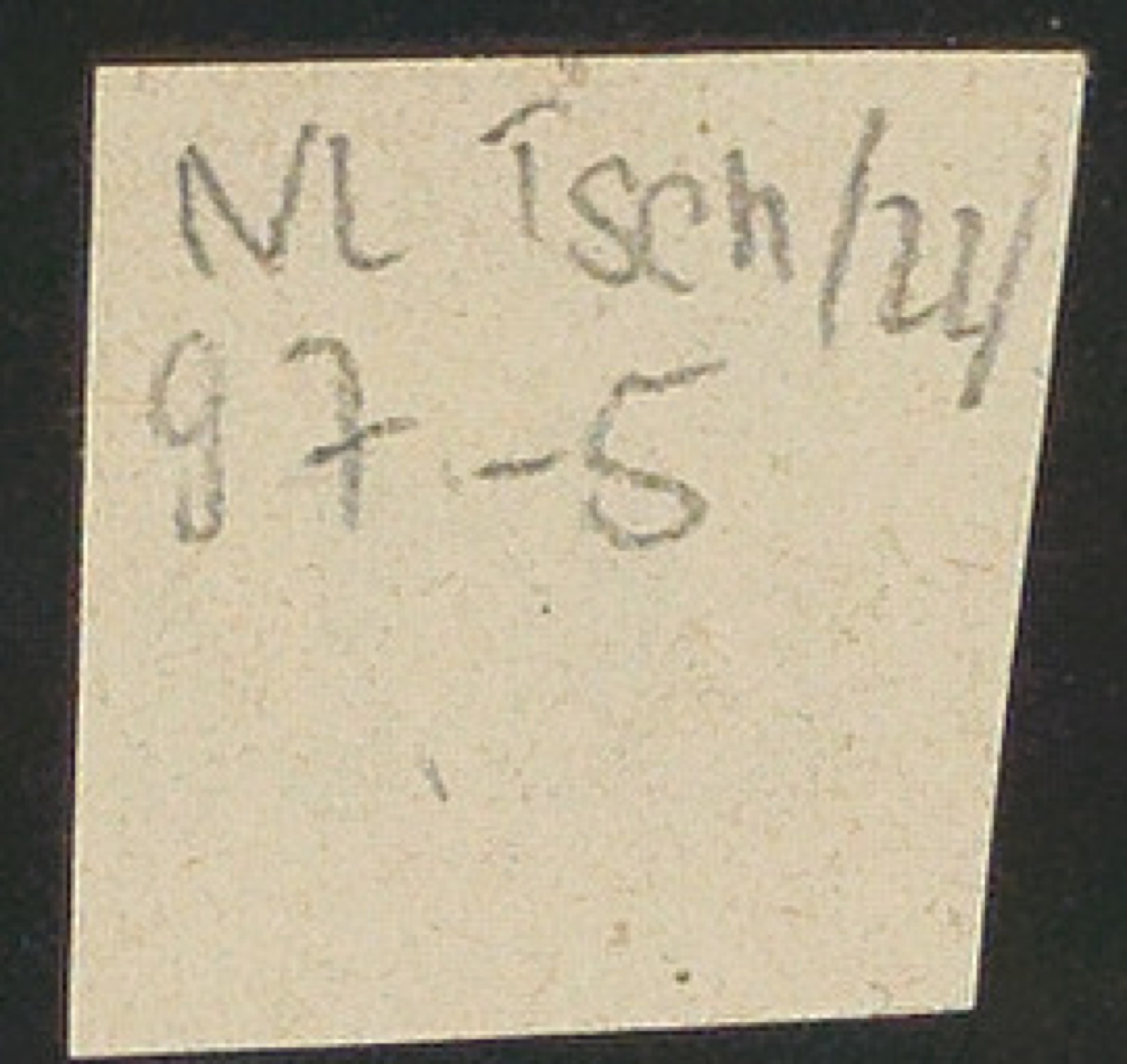 Briefumschlag mit Schriftproben für die Gestaltung von Geschichte der Schrift in Bildern, 1. Auflage — Blatt 10