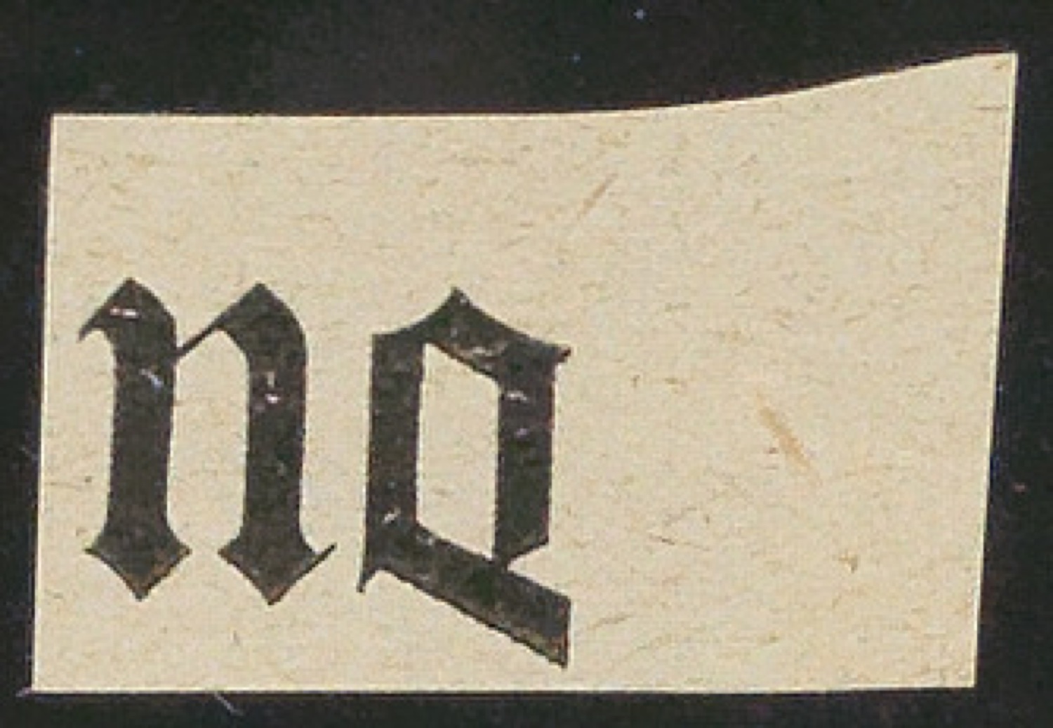 Briefumschlag mit Schriftproben für die Gestaltung von Geschichte der Schrift in Bildern, 1. Auflage — Blatt 11