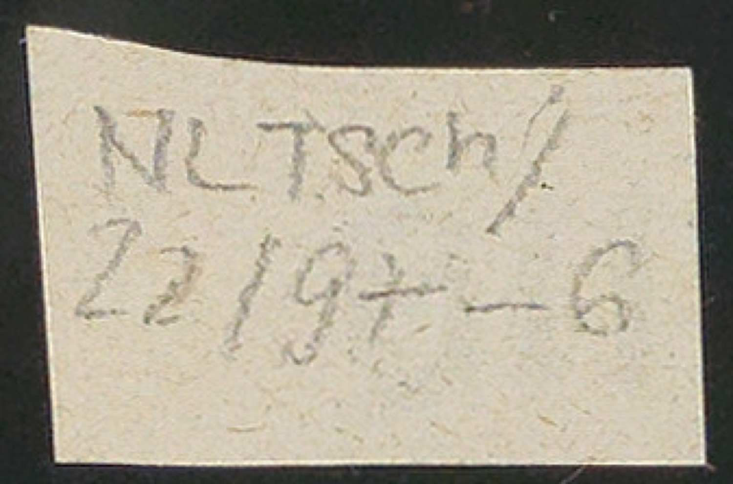 Briefumschlag mit Schriftproben für die Gestaltung von Geschichte der Schrift in Bildern, 1. Auflage — Blatt 12