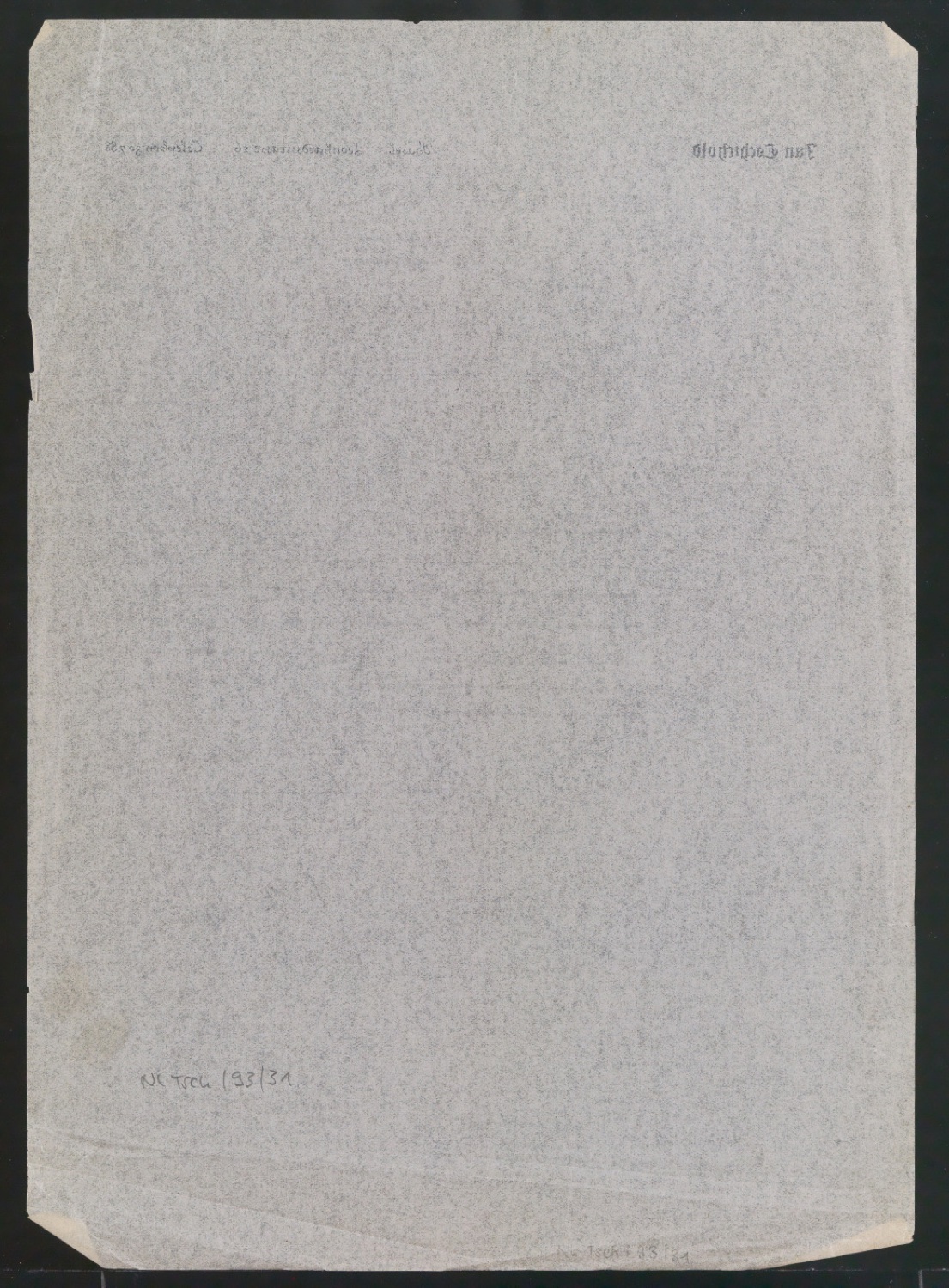 Entwurfszeichnung von Briefbogen für Jan Tschichold, Leonhardsstrasse 26 — Blatt 2