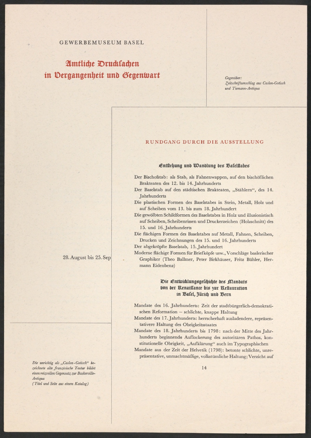 Probedruck für die Beilage zum Artikel - Gebrochene Schriften als Auszeichnung zur Antiqua — Blatt 2