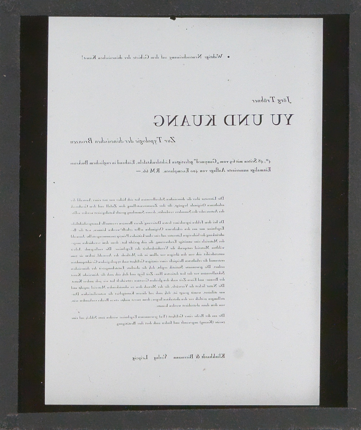 Lichtbilder auf Glasplatten — Blatt 46