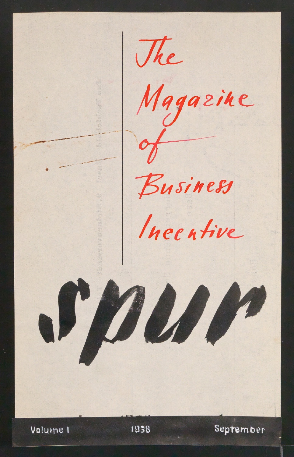 Entwürfe für die Titelseite von Spur — Blatt 1