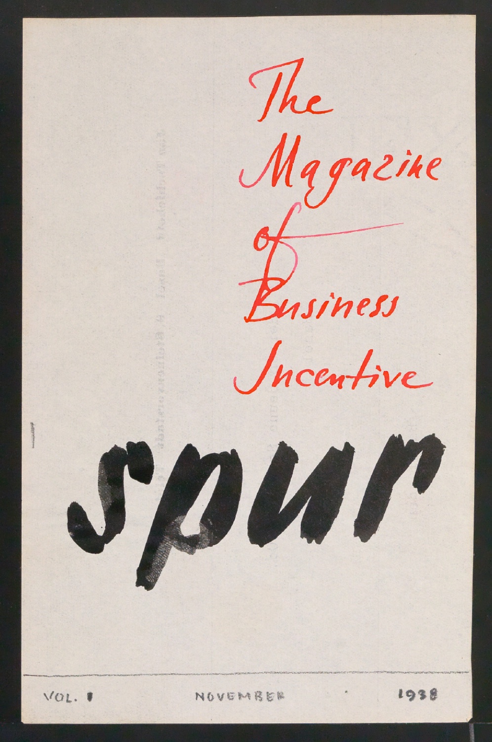Entwürfe für die Titelseite von Spur — Blatt 3