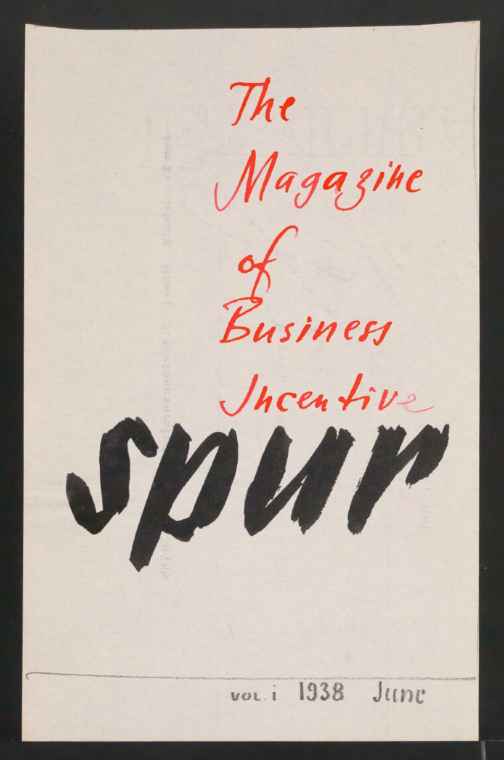 Entwürfe für die Titelseite von Spur — Blatt 23