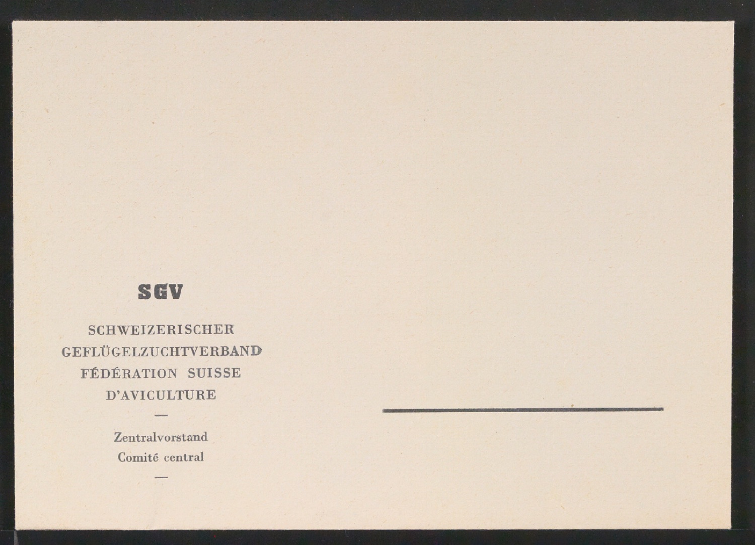Briefbogen und Briefumschlag für Schweizerischer Geflügelzuchtverband — Blatt 3