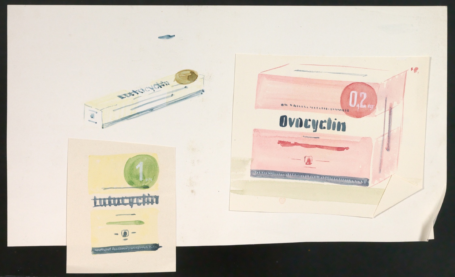 Entwürfe von Verpackung für Ovocyclin und Lutocyclin — Blatt 3