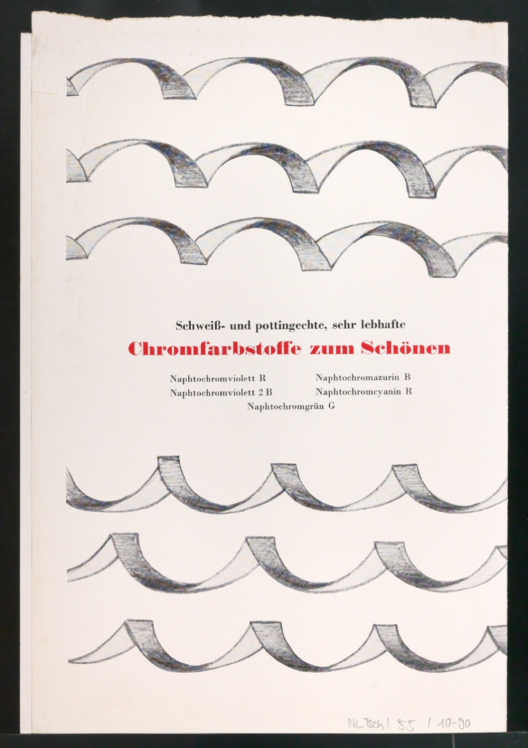 Probedruck für das Titelblatt von Ciba Rundschau 13 — Blatt 3