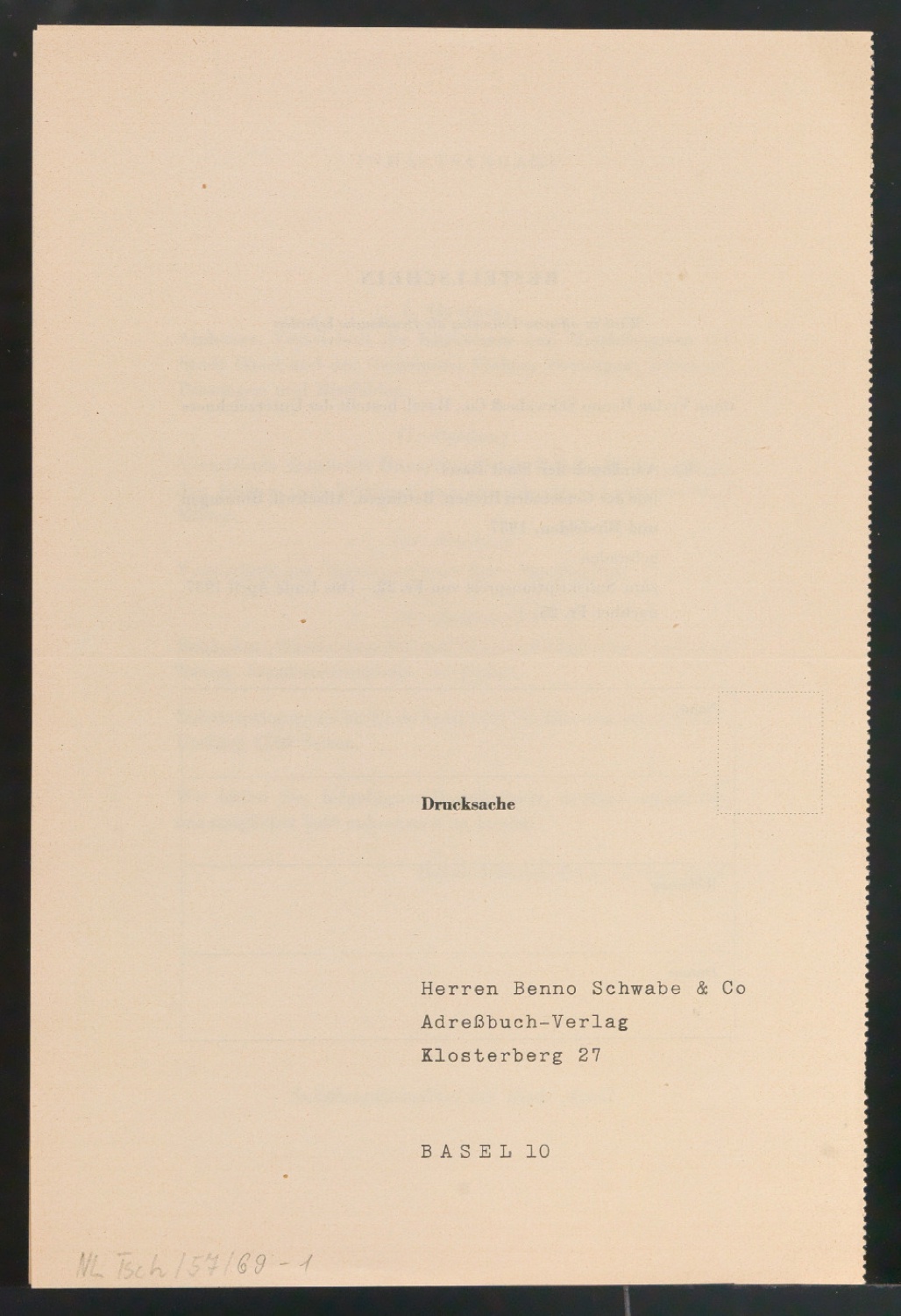 Einladung zur Subskription und Bestellschein für Baseler Adressbuch 1937 — Blatt 3
