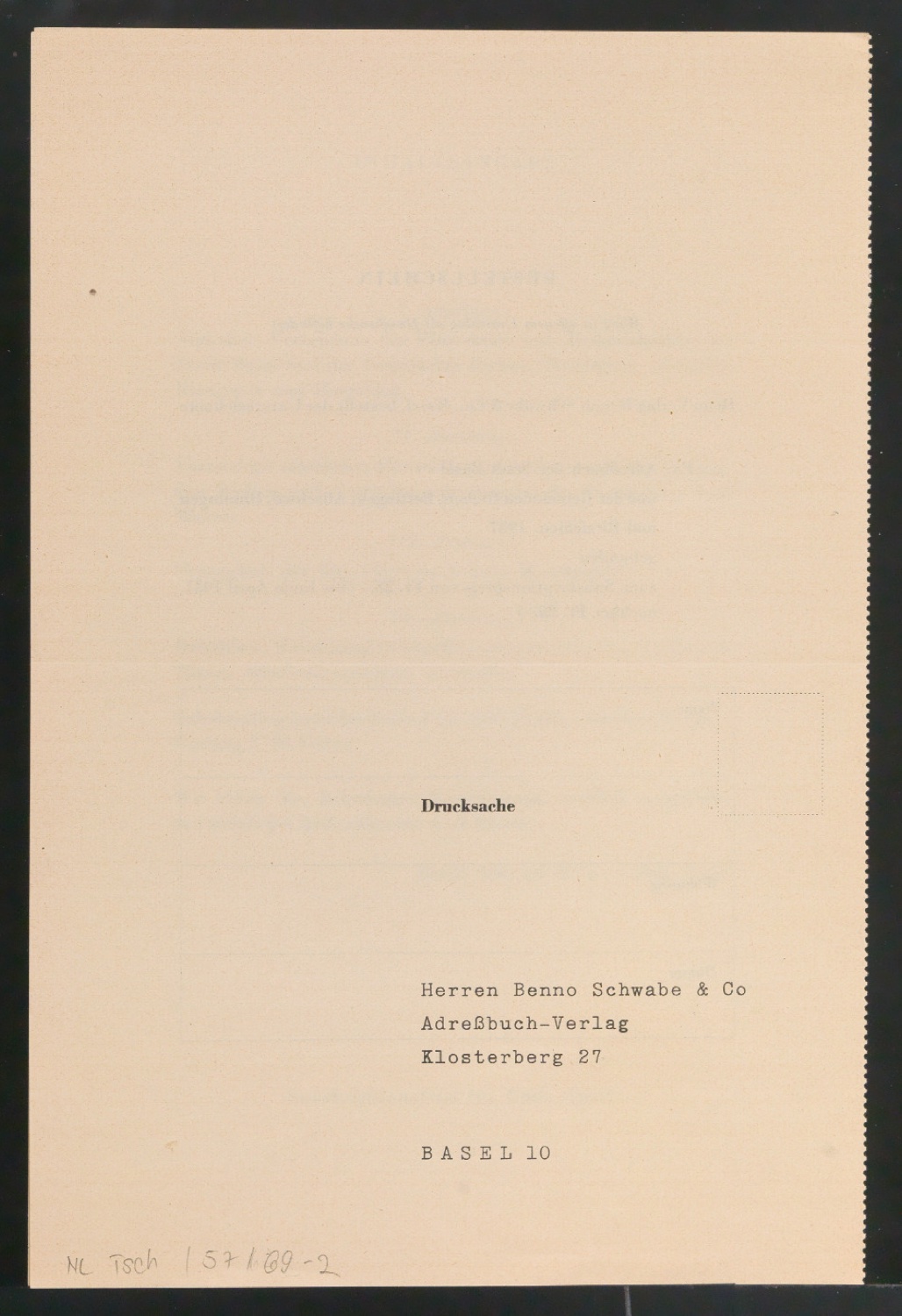 Einladung zur Subskription und Bestellschein für Baseler Adressbuch 1937 — Blatt 6