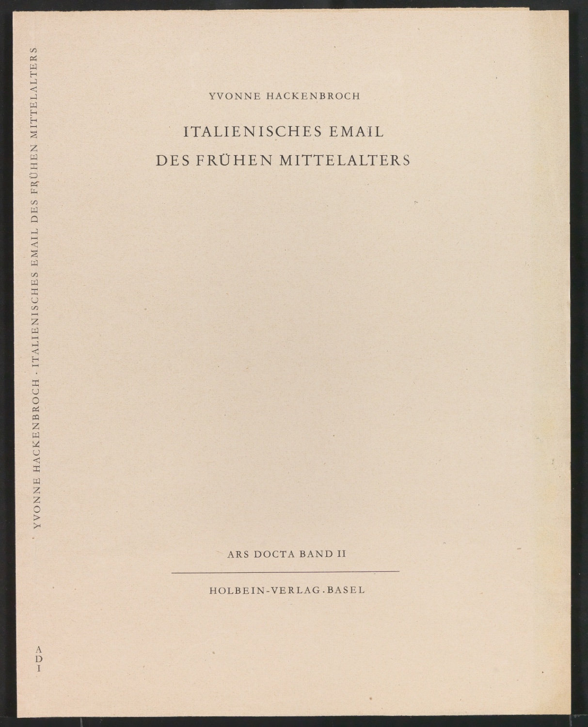 Probedruck für den Bucheinband von Italienisches Email des frühen Mittelalters — Blatt 4