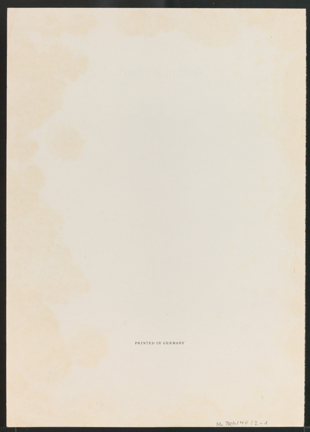 Titelblatt für Stefan Lochner — Blatt 2