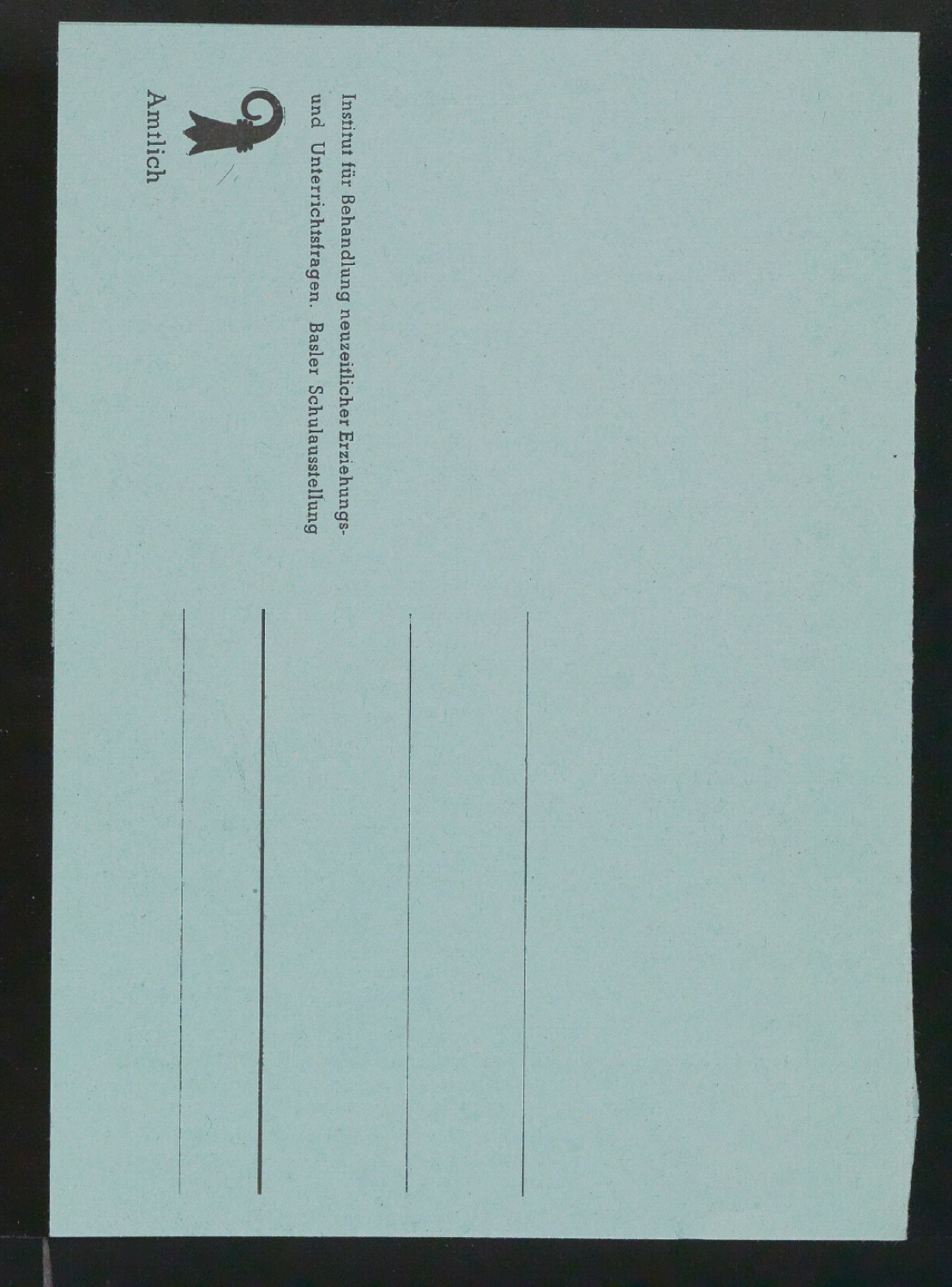 Entwurfszeichnung und Probedrucke für Handzettel Die Schweizer Schulschrift — Blatt 12
