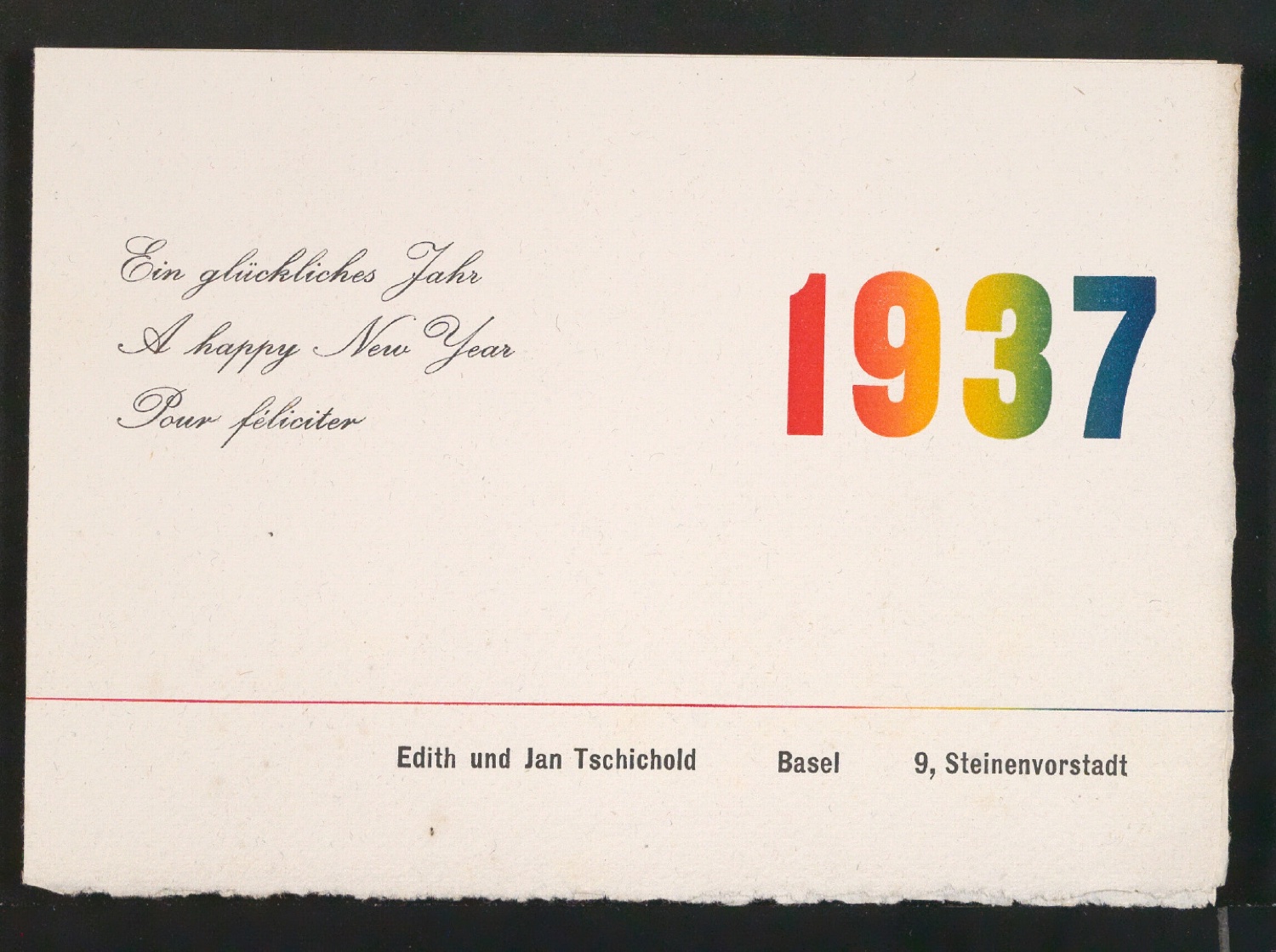 Probedrucke von Neujahrswunsch 1937 — Blatt 6