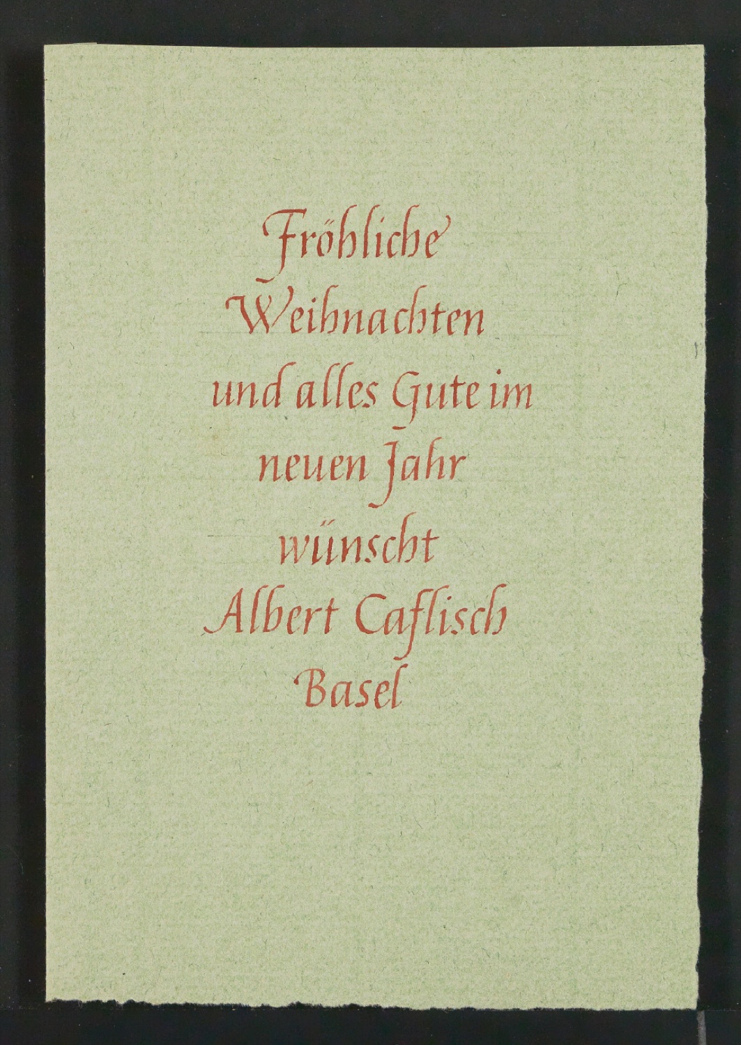 Entwurfszeichnungen von Neujahrswunsch für Albert Caflisch — Blatt 7