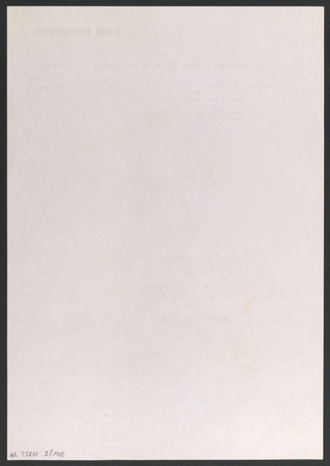 Briefbogen für Percy Lund Humphries & Co Ltd — Blatt 2