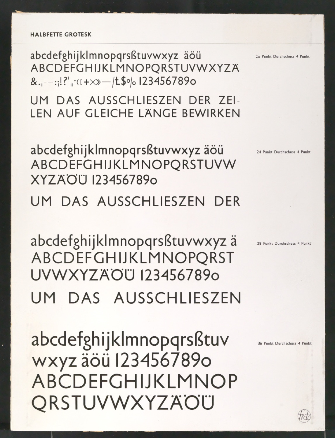 Montierte Kontaktabzüge Uhertype Standard-Grotesk für Uhertype Prospekt — Blatt 9