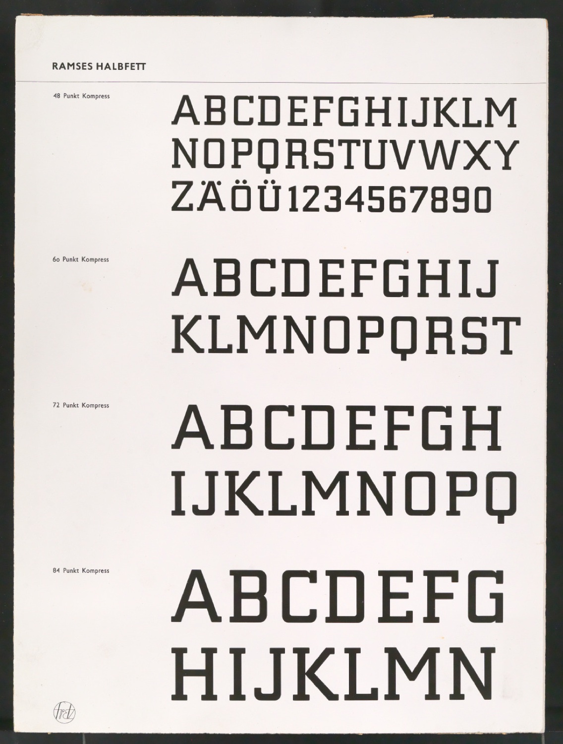 Montierte Kontaktabzüge Ramses für Uhertype Prospekt — Blatt 3