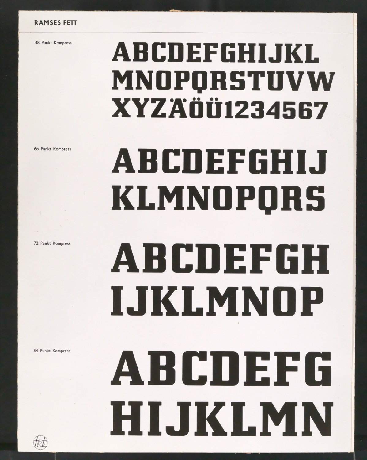 Montierte Kontaktabzüge Ramses für Uhertype Prospekt — Blatt 5