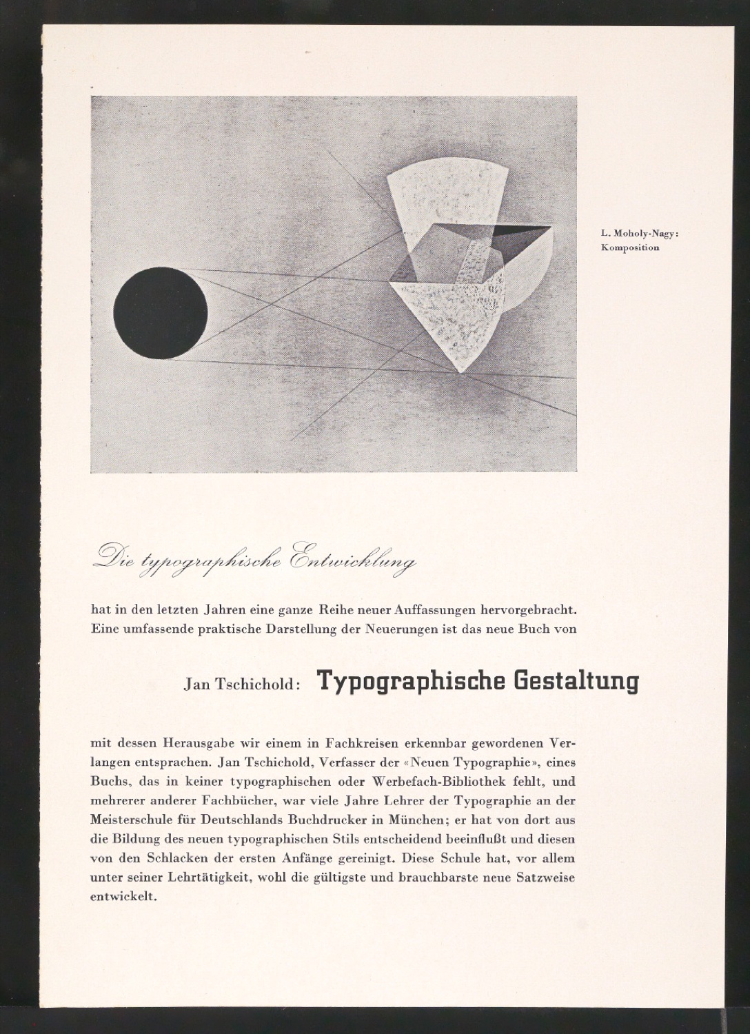 Probedrucke von Bestellscheinen für Typographische Gestaltung — Blatt 1