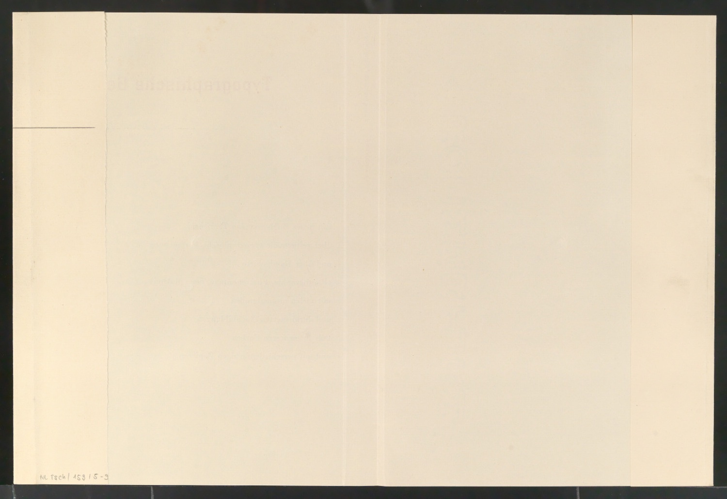 Probedruck von Schutzumschlag für Typographische Gestaltung — Blatt 4
