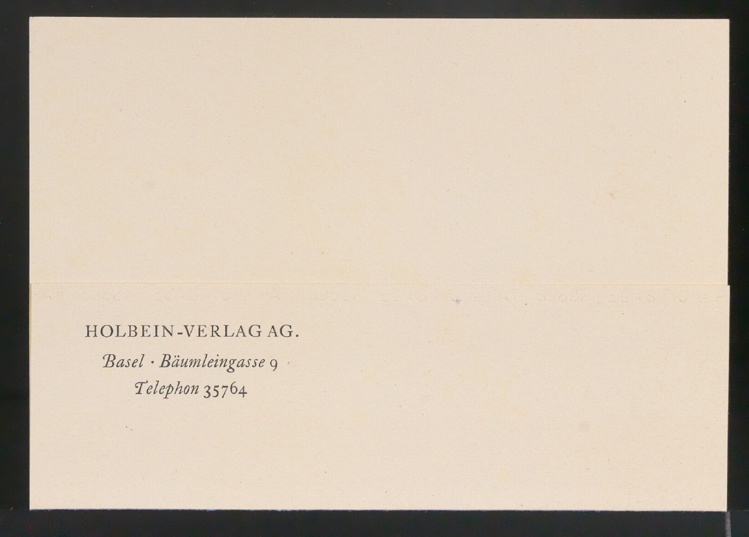 Vordruck für Kurzbrief von Holbein Verlag — Blatt 1