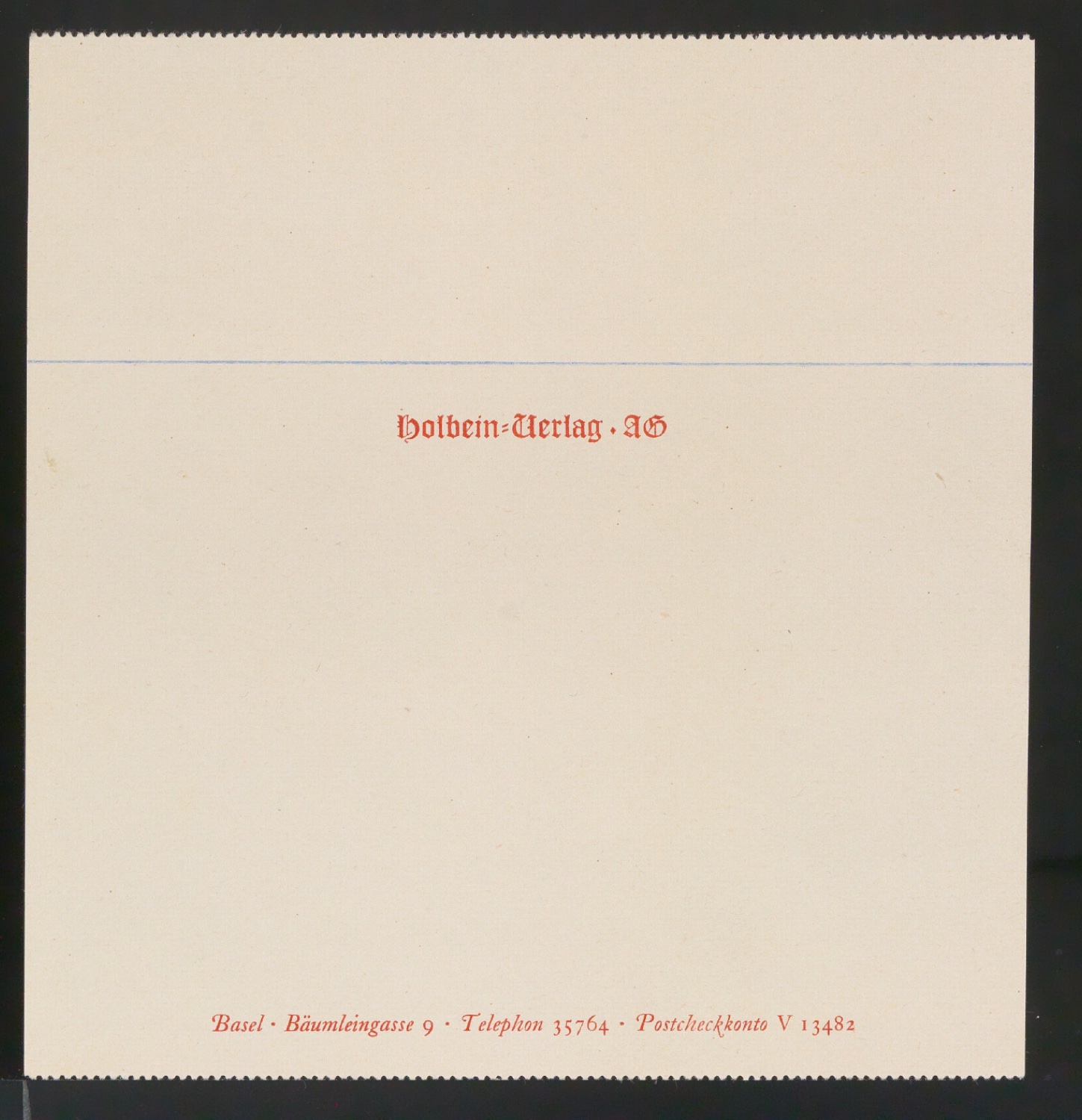 Vordruck für Kurzbrief von Holbein Verlag — Blatt 3