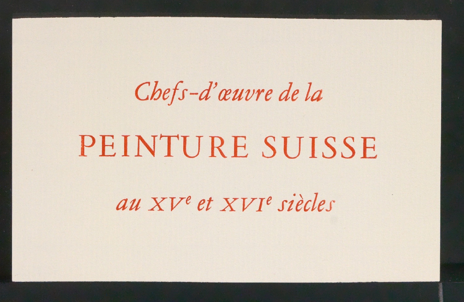Titelschild Chefs-d'oeuvre de la peinture suisse au XVIIIe et XIXe siécles — Blatt 1
