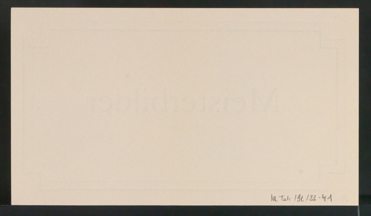 Akzidenz Meisterbilder — Blatt 2