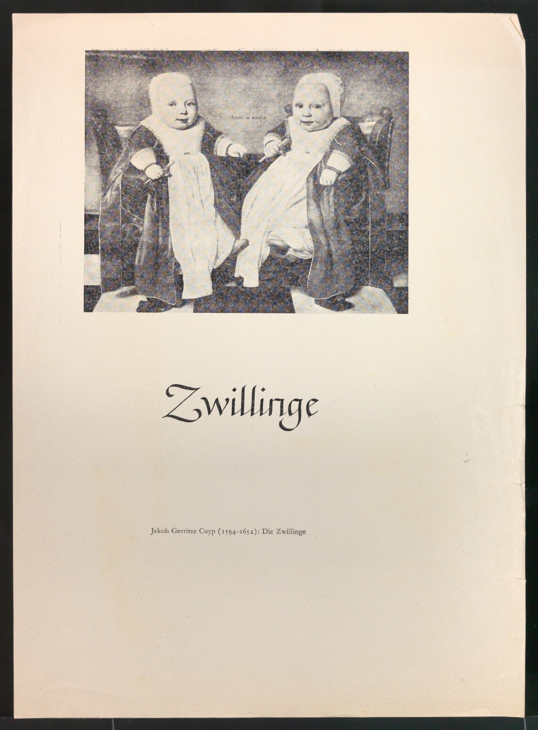 Nachdruck eines Gemäldes Zwillinge von Jakob Gerritsz Cuyp — Blatt 1