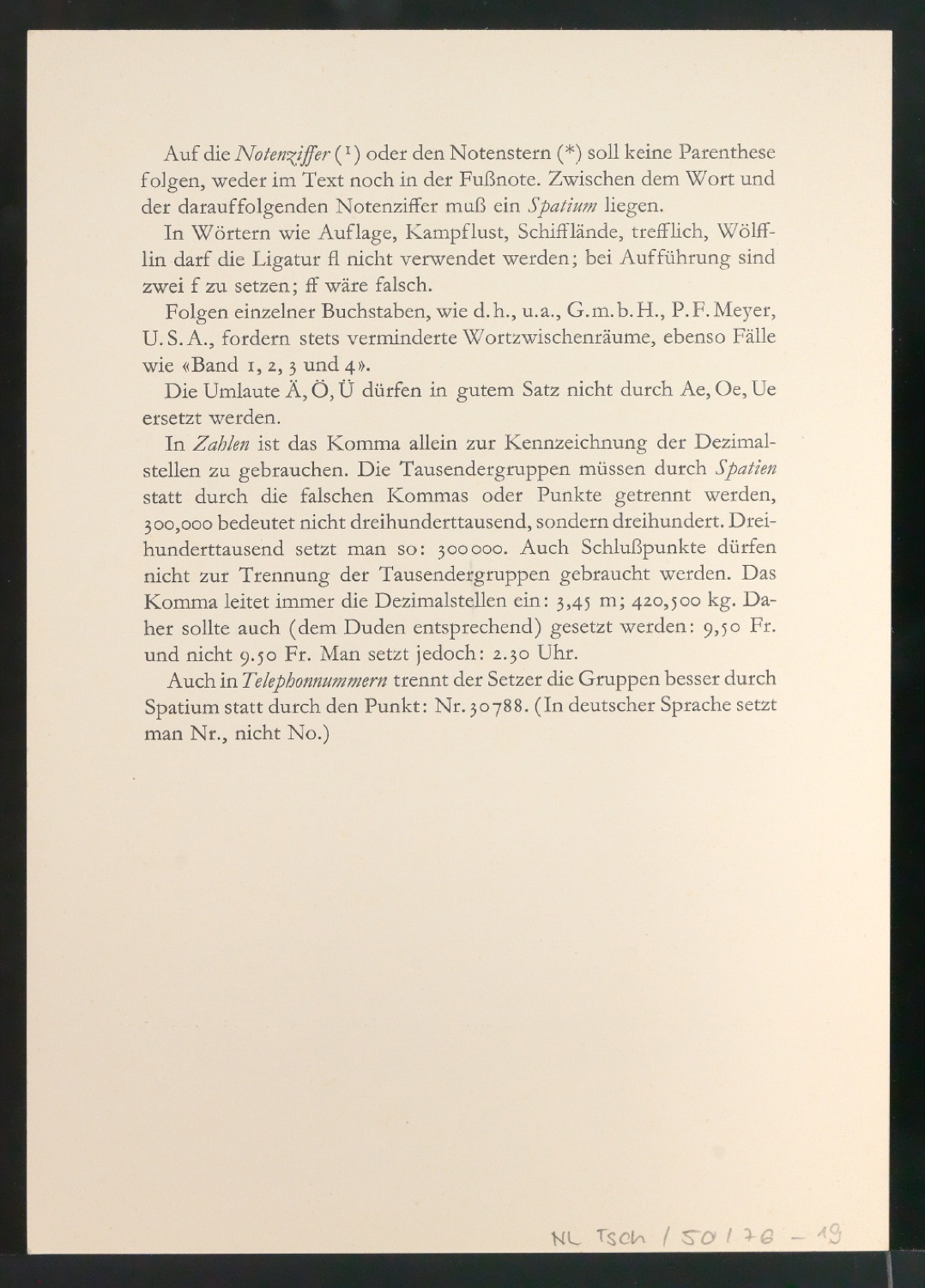 Hausregeln — Blatt 2