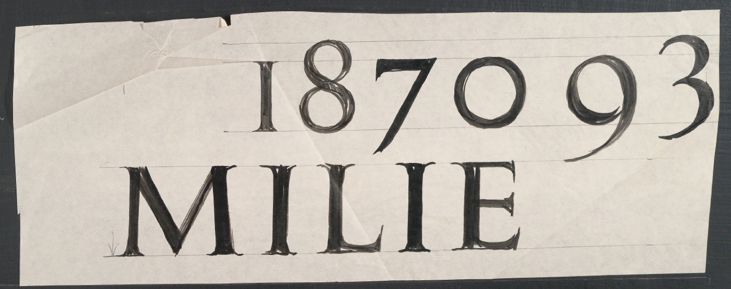 Entwürfe von Grabinschriften für Judith Wyler, Karl Schwabe und Emilie Schwabe — Blatt 15