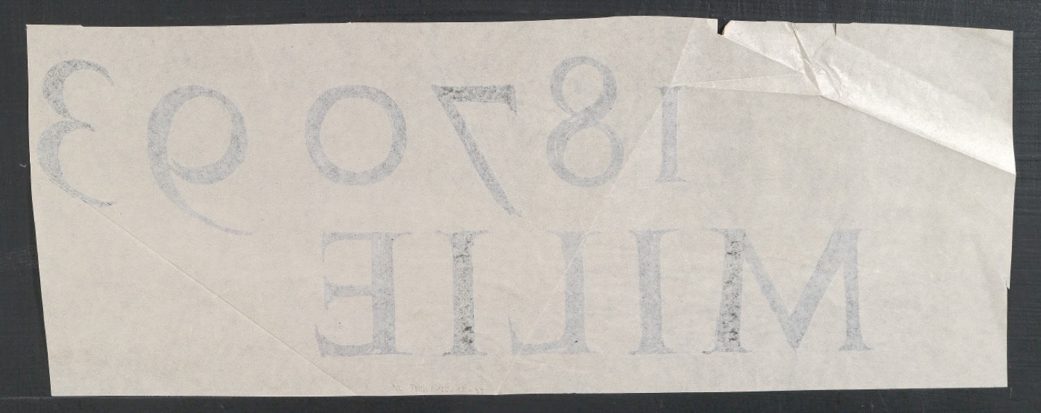 Entwürfe von Grabinschriften für Judith Wyler, Karl Schwabe und Emilie Schwabe — Blatt 16