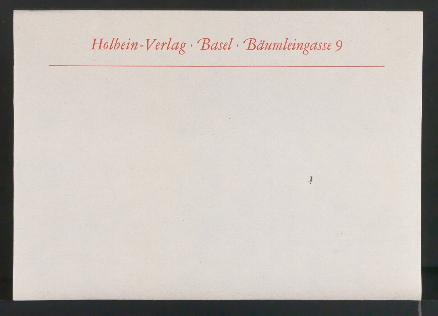 Vordrucke verschiedener Adress-Etiketten für den Holbein-Verlag — Blatt 5