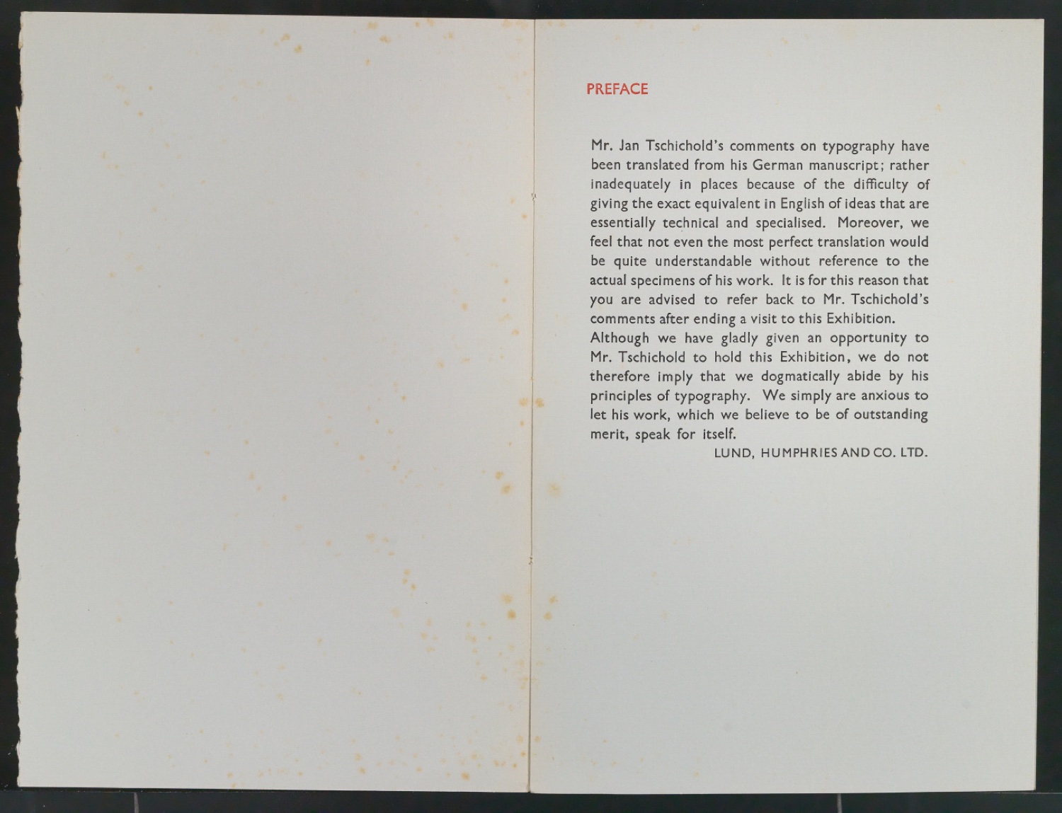 Typographical Works of Jan Tschichold — Blatt 12