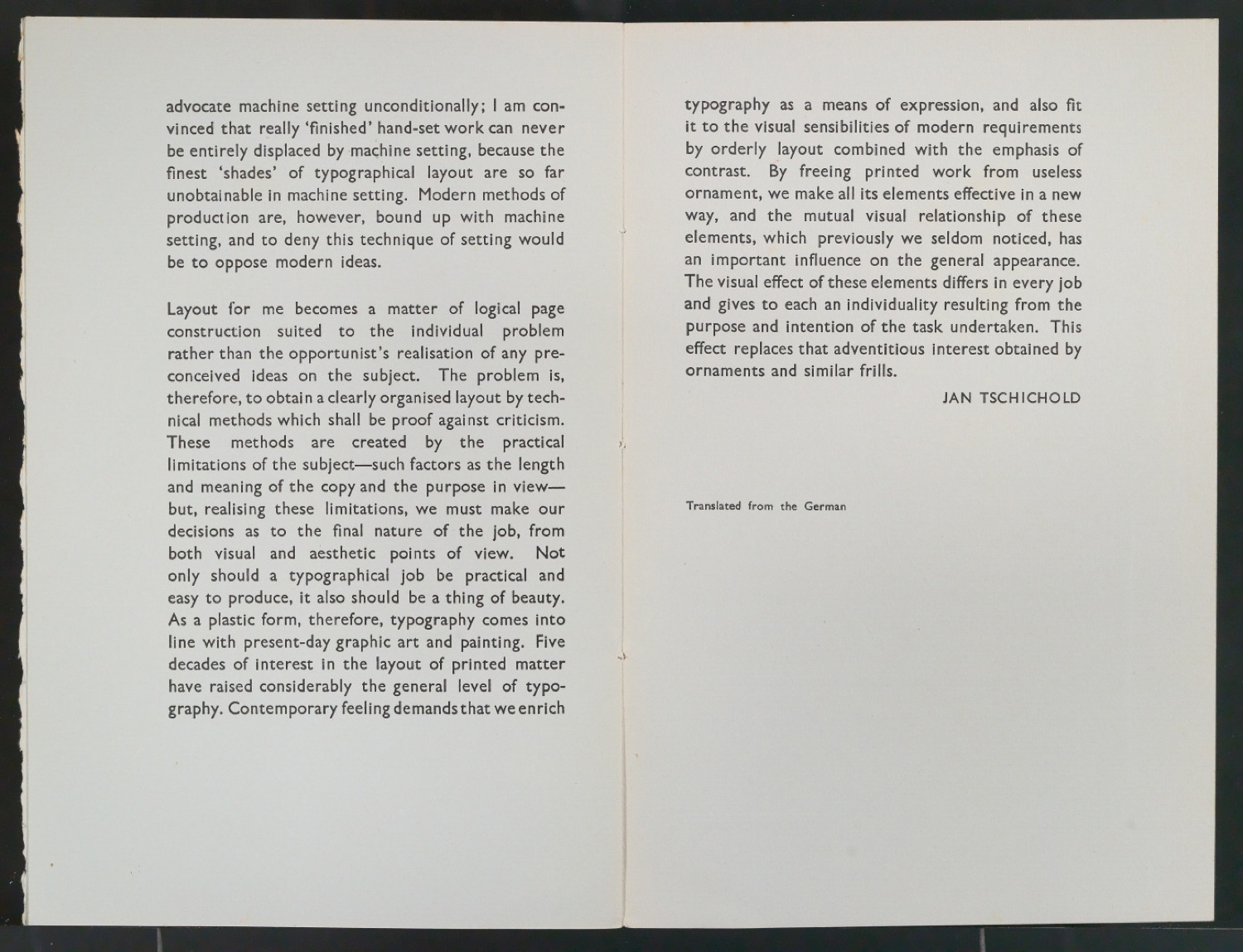 Typographical Works of Jan Tschichold — Blatt 14
