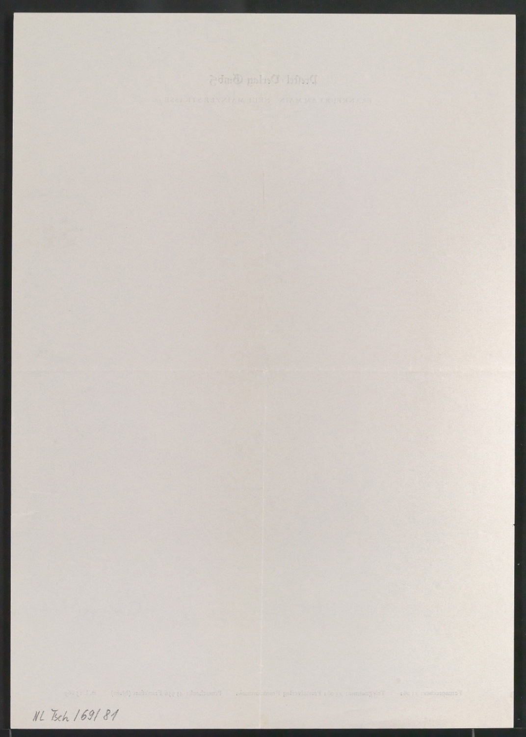 Korrigierte Probedrucke Briefbogen und Rechnungsvordruck für Prestel Verlag GmbH — Blatt 2
