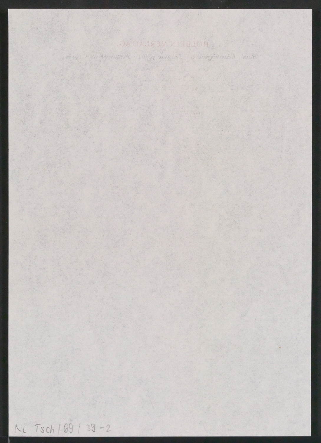 Briefbogen für Holbein-Verlag AG — Blatt 4