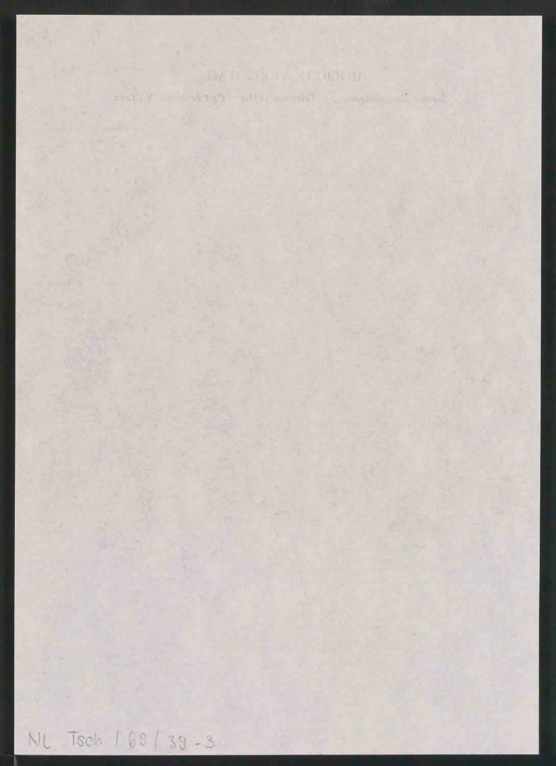 Briefbogen für Holbein-Verlag AG — Blatt 6